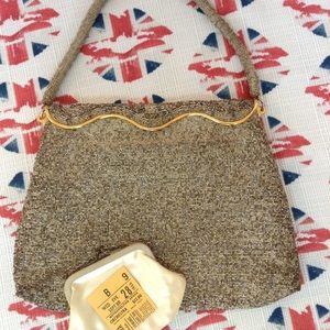 Beaded Hollywood Regency style evening bag